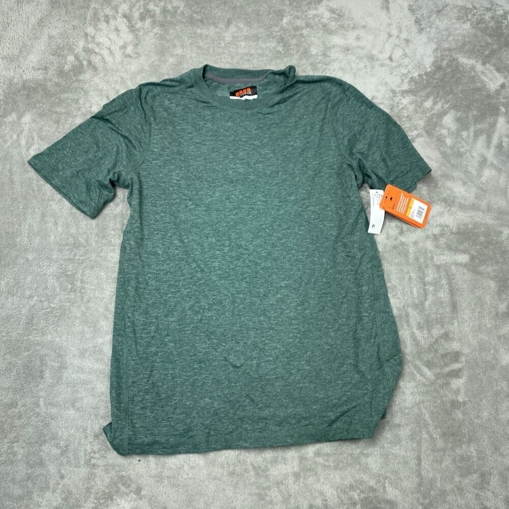 Bass Outdoor Mens S Green Short-Sleeve T-Shirt For Outdoor Living NWT 6268